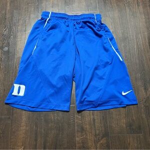 Duke Blue Devils Nike Shorts Mens Medium Blue Dri-Fit Basketball Shorts